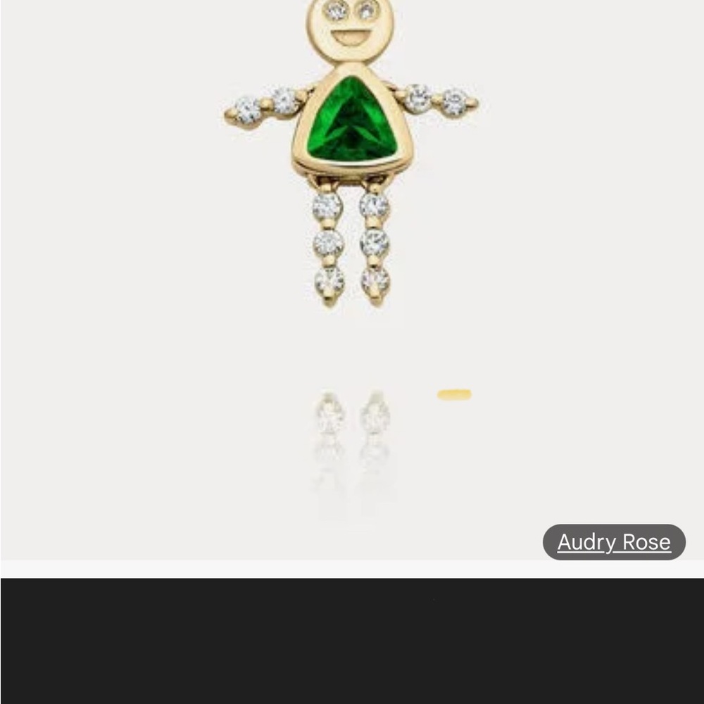 AUDRY ROSE LULU 14K Girl Pendant REAL
Emerald & Diamonds. See pics what a deal! - Picture 2 of 7